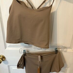 Skims  Two-Piece Swim Set - Tankini Top & Skirted Bottom